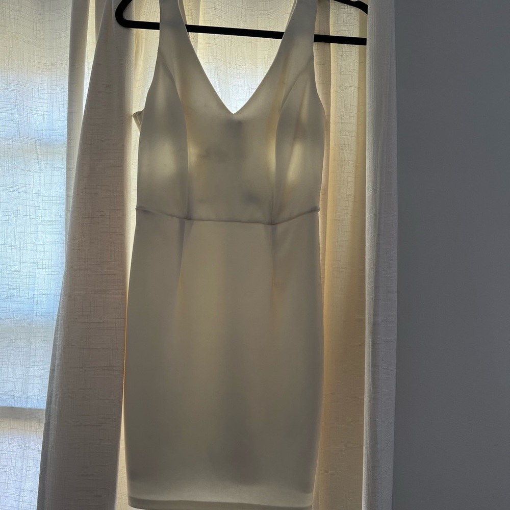 Windsor back cut out white dress- small